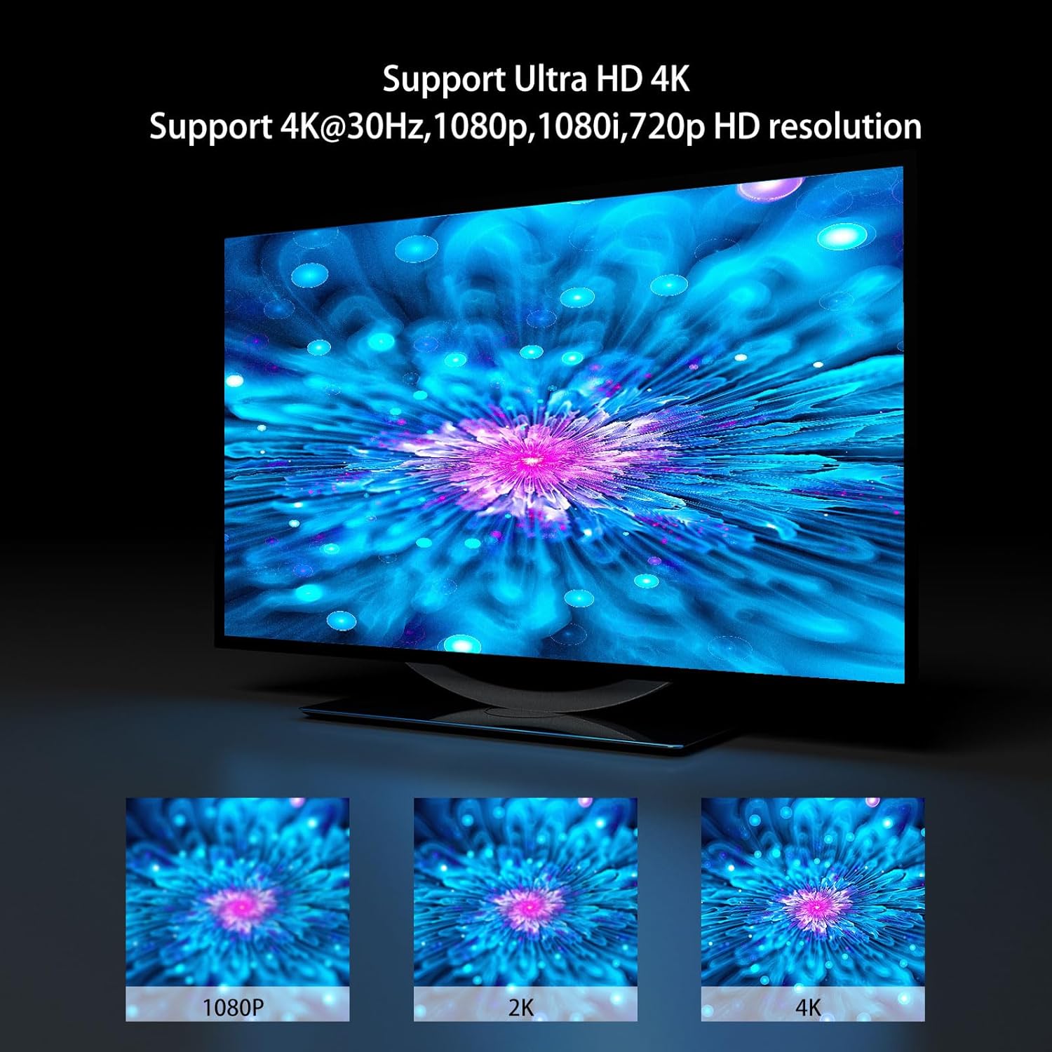 HDMI Multi-Viewer 9x1, 4K@30Hz Quad Seamless HDMI Multiviewer Switcher 9 in 1 Out w/Remote for Security Camera, PC, Laptop, Fire Stick, Roku, Game (8 Display Modes)